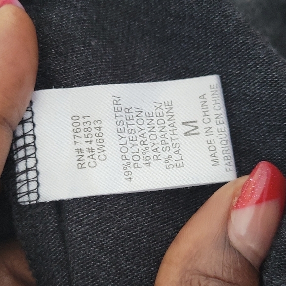 Chaser Ciao long sleeves cutout back gray top - Picture 6 of 7